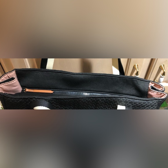 Stella & Dot Black Quilted Large Utility Tote Bag - Picture 12 of 14